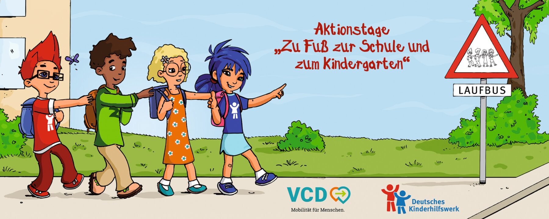 Aktion für einen sicheren Schulweg „Zu Fuß zur Schule“